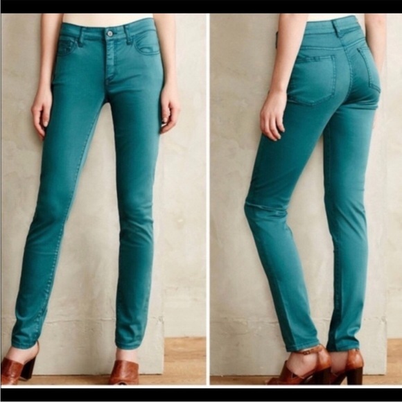 Anthropologie Denim - Anthropologie Pilcro letterpress Stet Jeans 28 teal
Blue